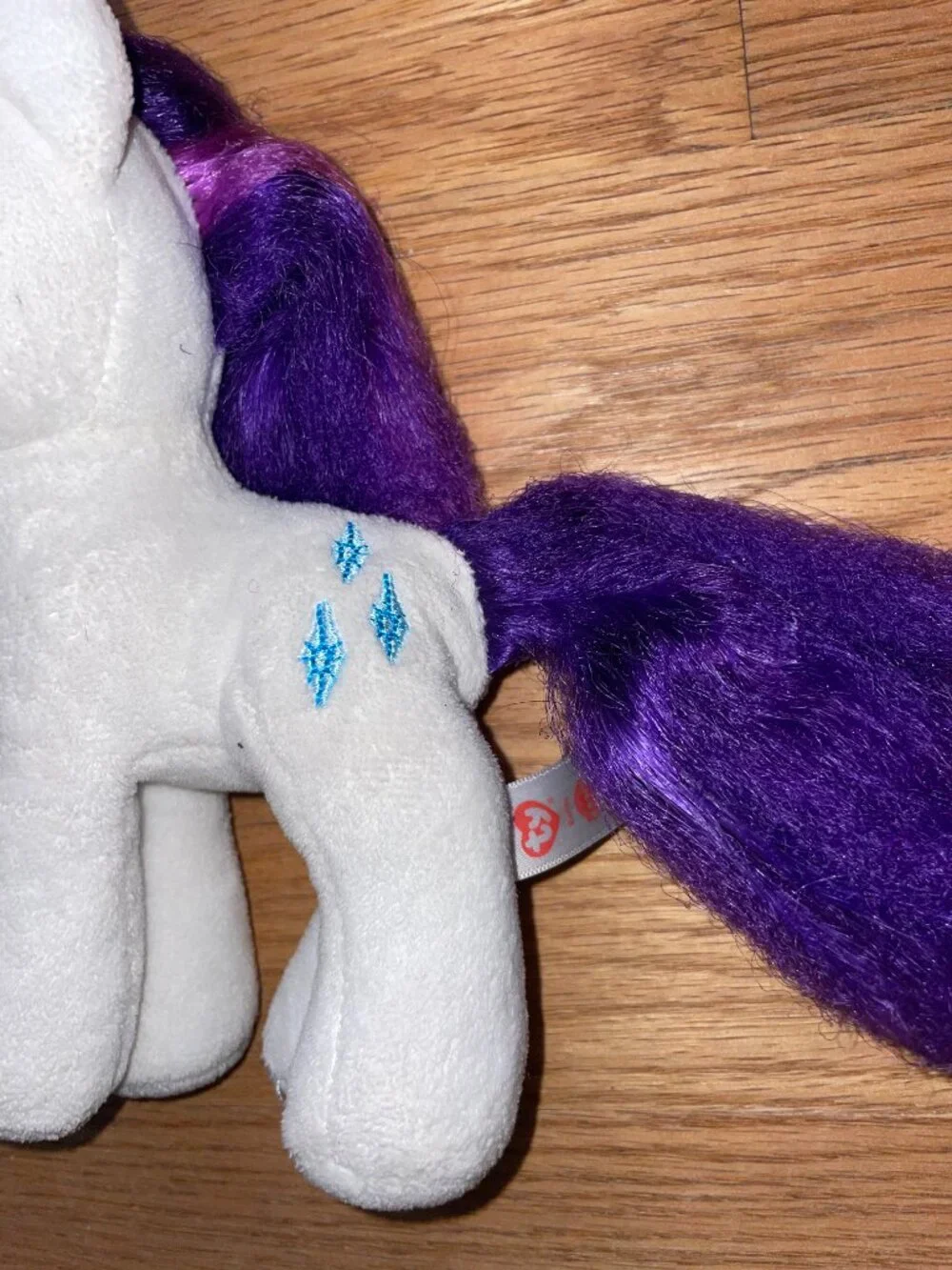 My Little Pony TY Rarity Plush Brushable